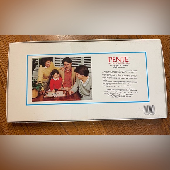 Vintage 1982 By Gary Gabrel PENTE Classic Strategy Board Game- - Picture 2 of 7